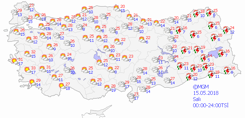 Sıcaklıklar artmaya devam ediyor-Haritalı