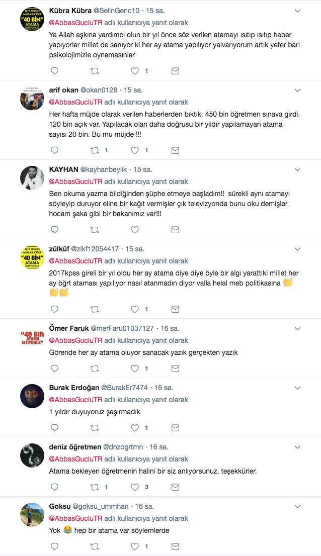 Atanamayan öğretmenler isyan etti!