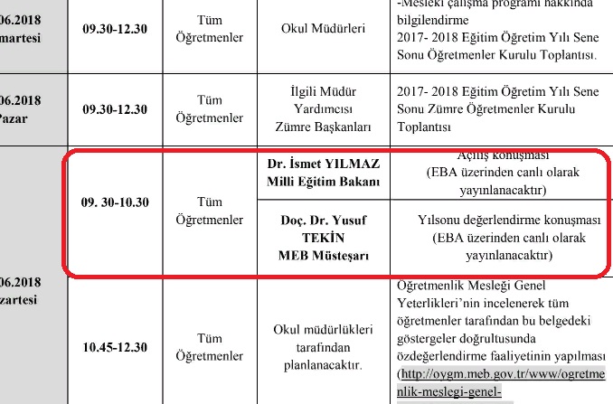 Yusuf Tekin'in Yıl Sonu Değerlendirme Konuşması