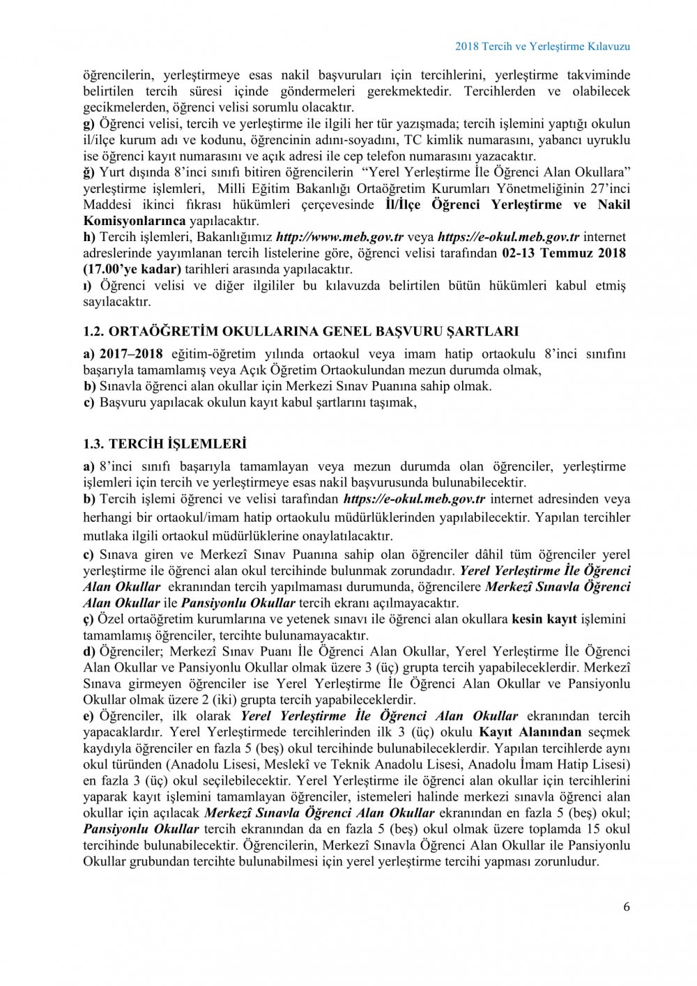 Liselere Geçiş Sistemi Tercih ve Yerleştirme Kılavuzu Yayımlandı