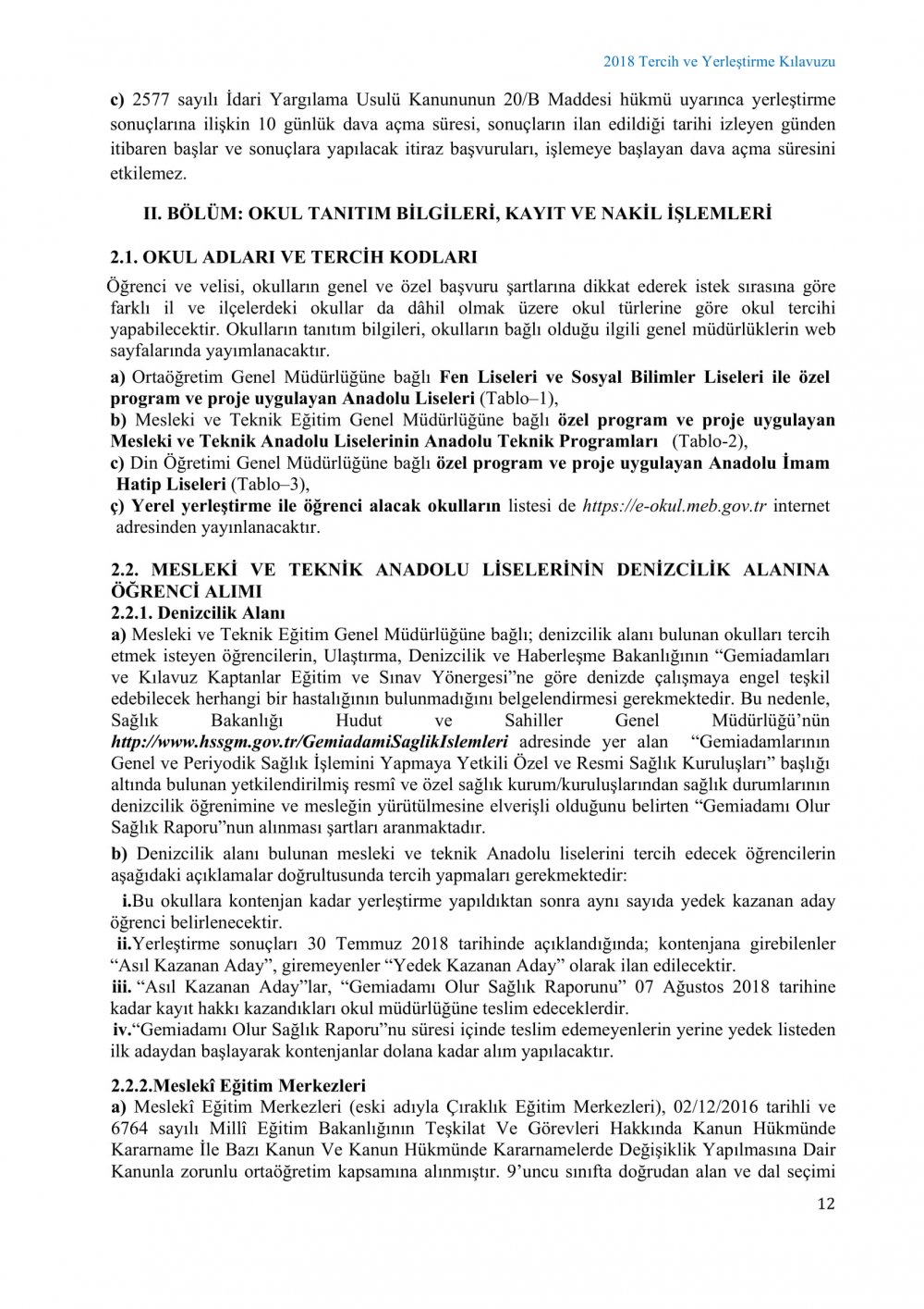 Liselere Geçiş Sistemi Tercih ve Yerleştirme Kılavuzu Yayımlandı