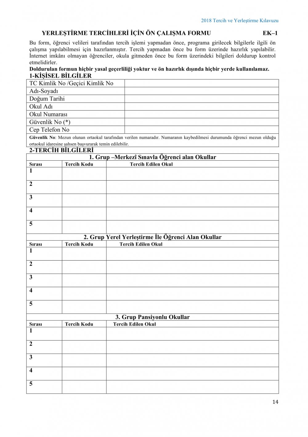 Liselere Geçiş Sistemi Tercih ve Yerleştirme Kılavuzu Yayımlandı