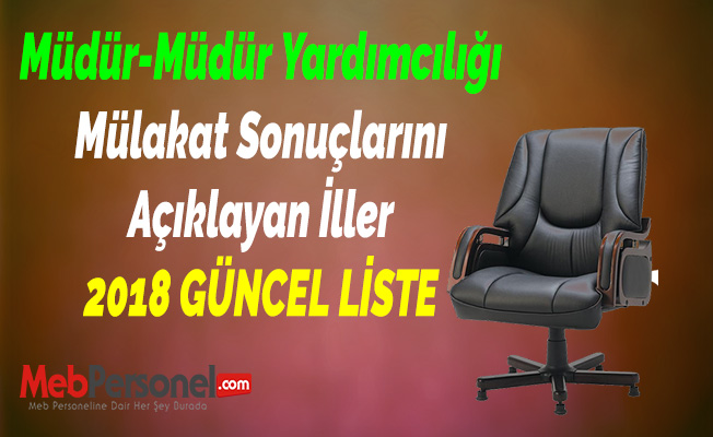 MEB 2018 Yönetici Atamaları Mülakat Sonuçları Bugün Açıklanıyor