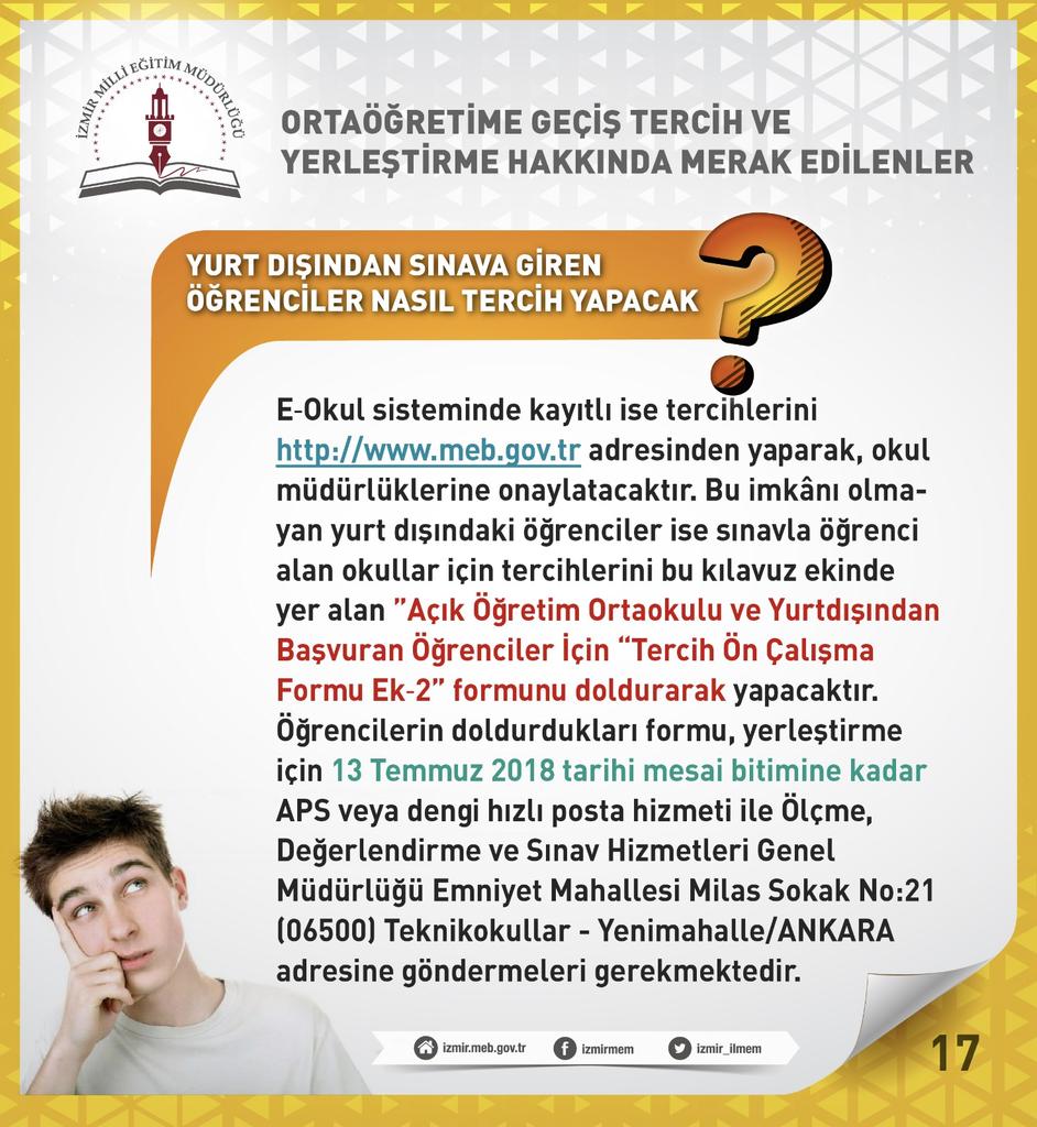 İzmir İl MEM'den LGS tercihleri için harika yol haritası