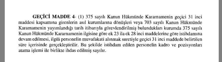 Geçici görevliler eski kurumlarına dönmeyebilecek