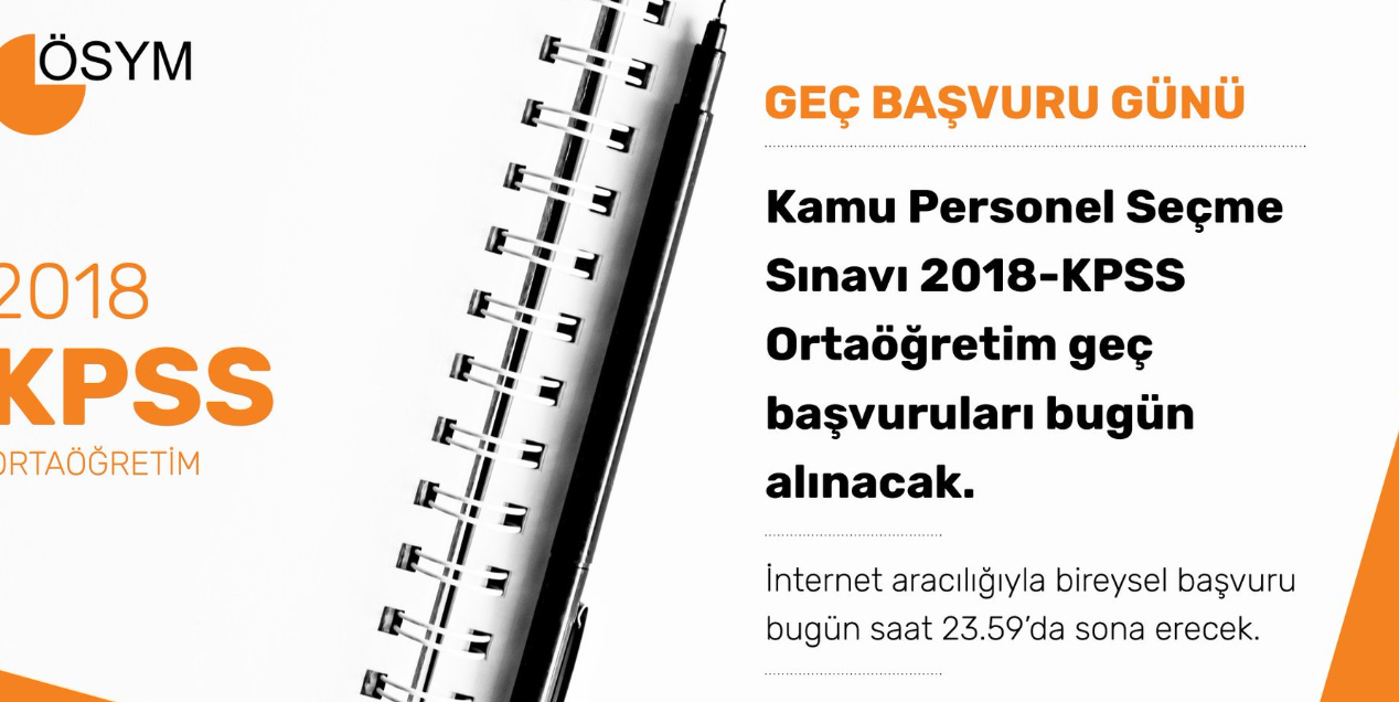 Ortaöğretim KPSS'ye başvurmayanlar için son gün