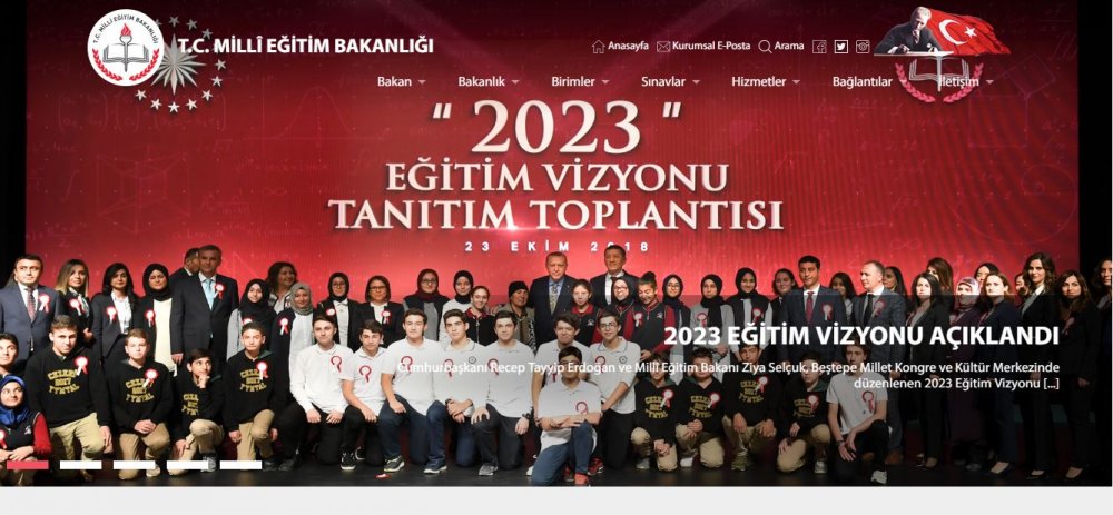 Milli Eğitim Bakanlığının Resmi Sitesi meb.gov.tr Yeni Tasarımıyla Yayında