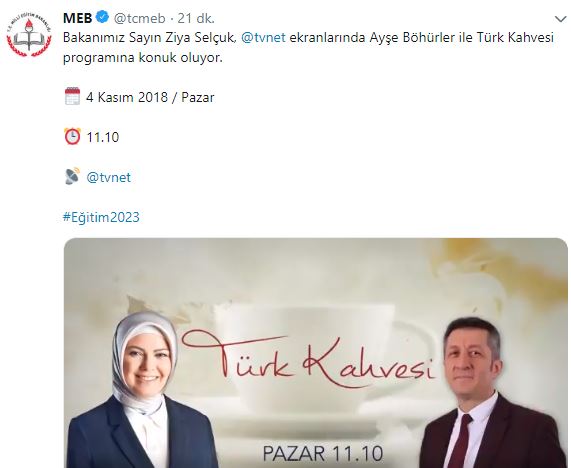 Bakan Selçuk, Canlı Yayında Açıklamalarda Bulunacak