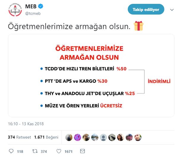 MEB: ''Öğretmenlerimize Armağan Olsun''