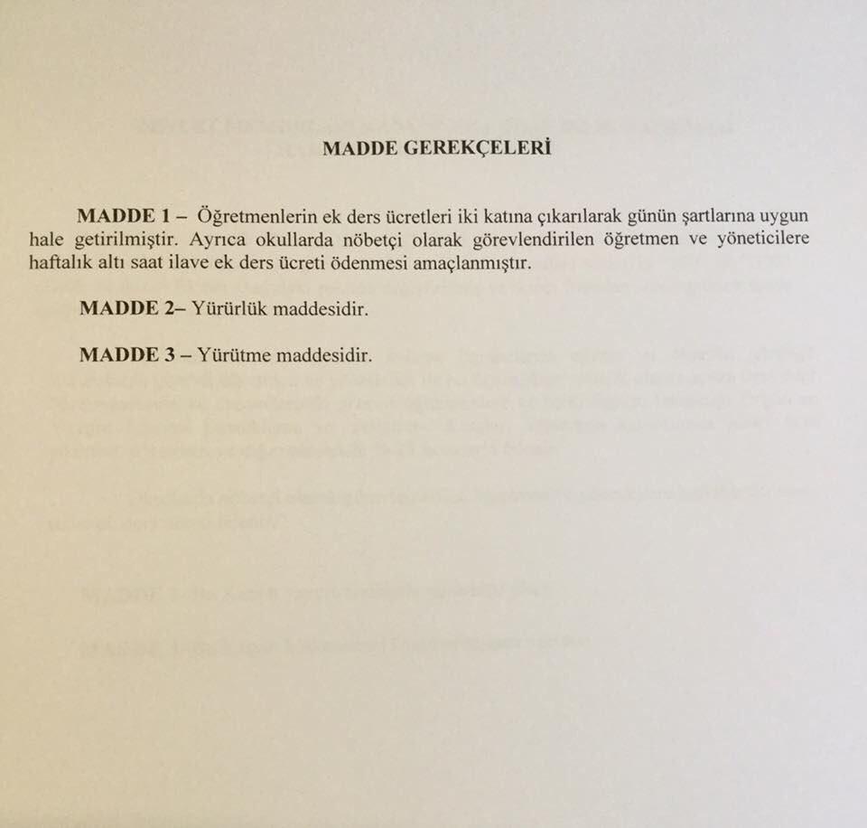 Ek Ders Ücretlerinin İki Katına Çıkarılması İçin Kanun Teklifi Verildi