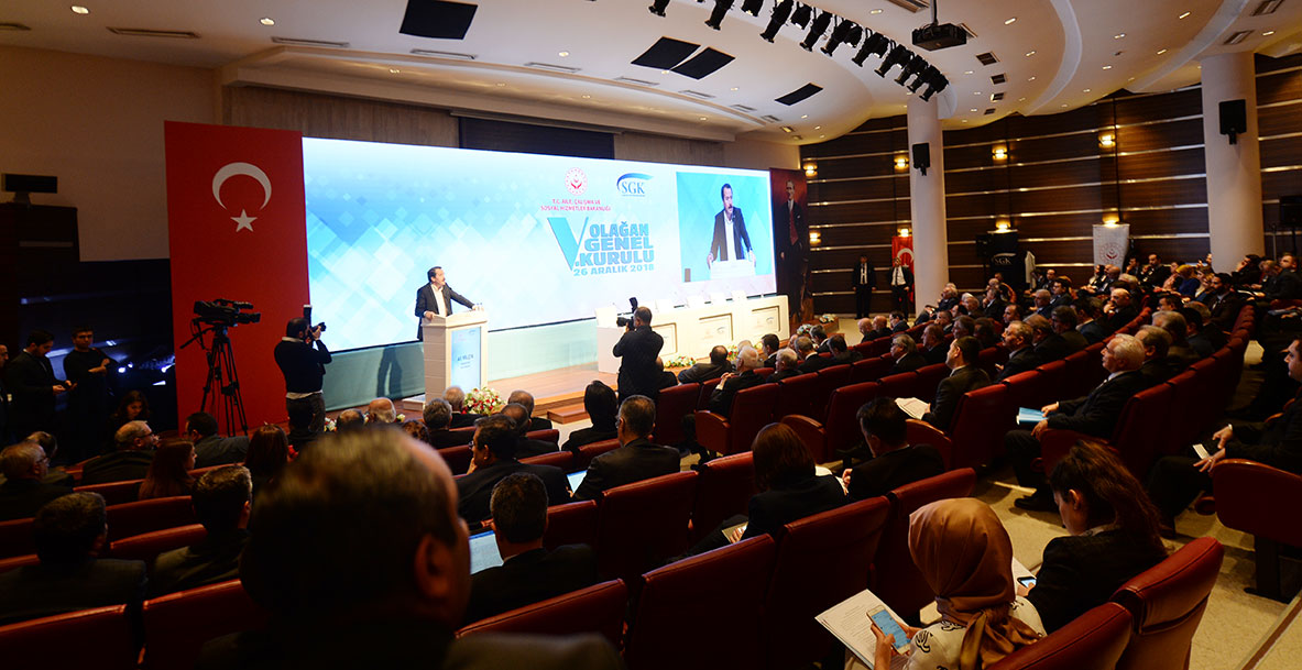 Yalçın SGK Genel Kurulu’nda Konuştu