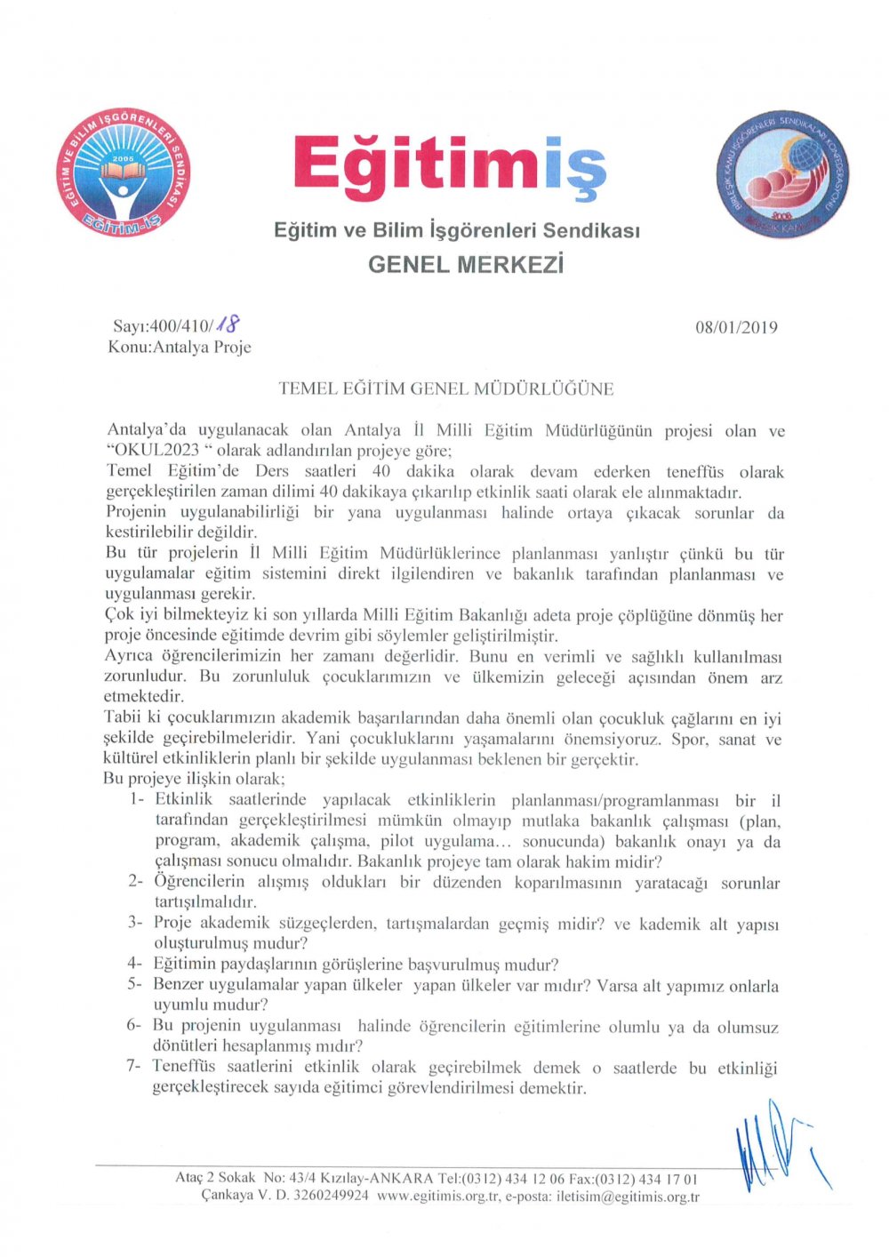 40 Dakika Ders, 40 Dakika Etkinlik Kabul Edilemez!