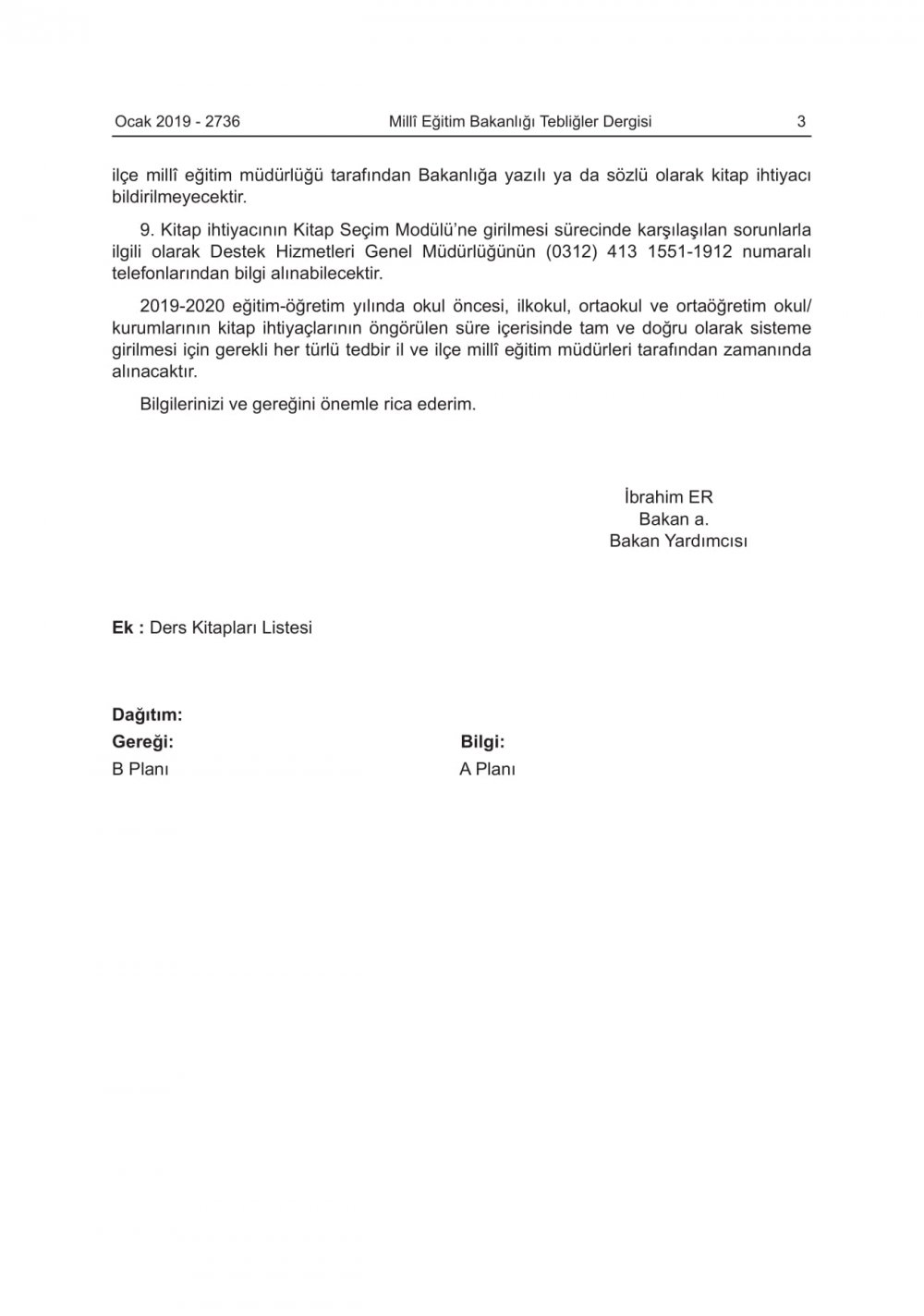 2019-2020 Eğitim-Öğretim Yılında Okutulacak Ders Kitapları Açıklandı