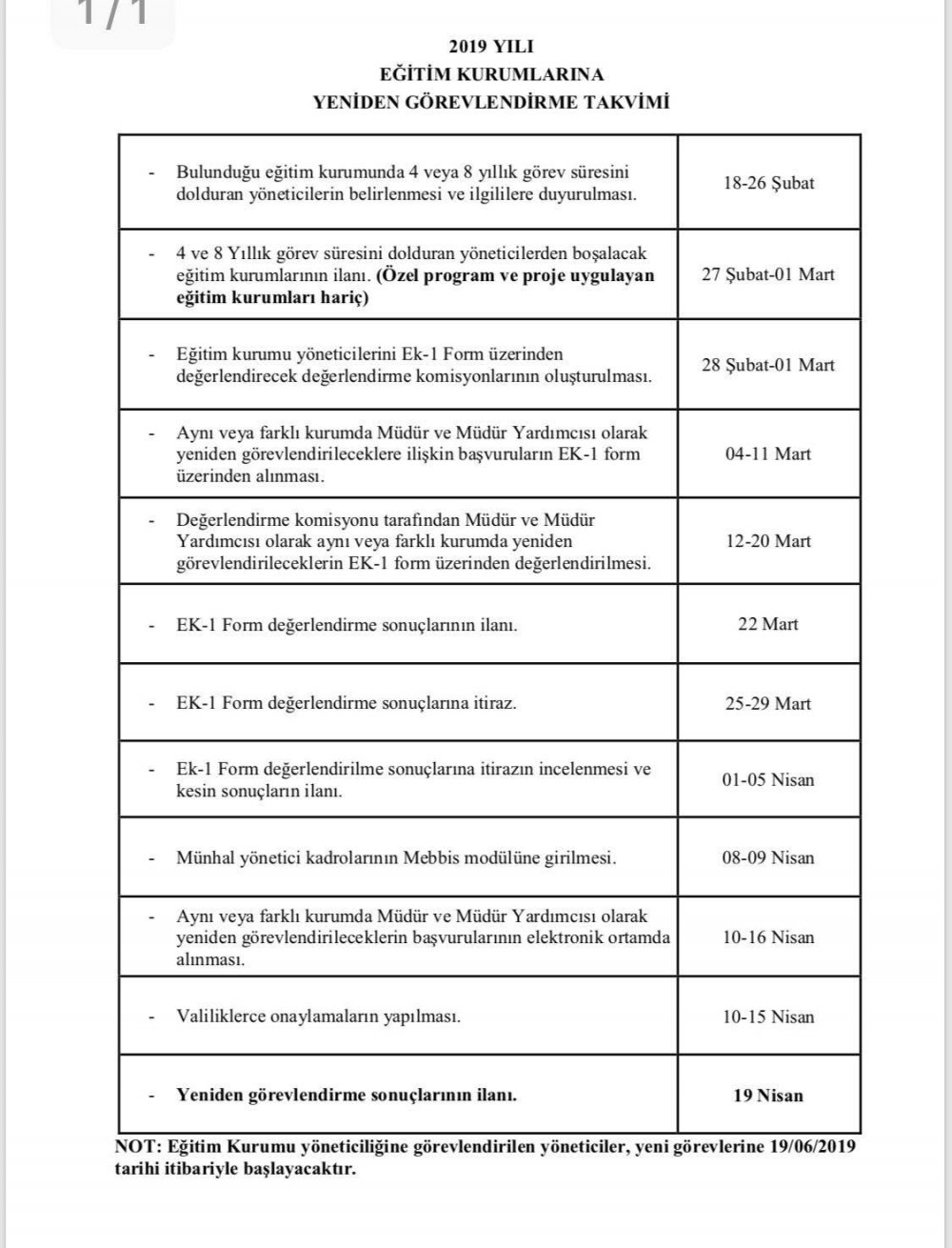 MEB Yönetici Atama Yönetmeliğine Göre Takvim Yayınlandı