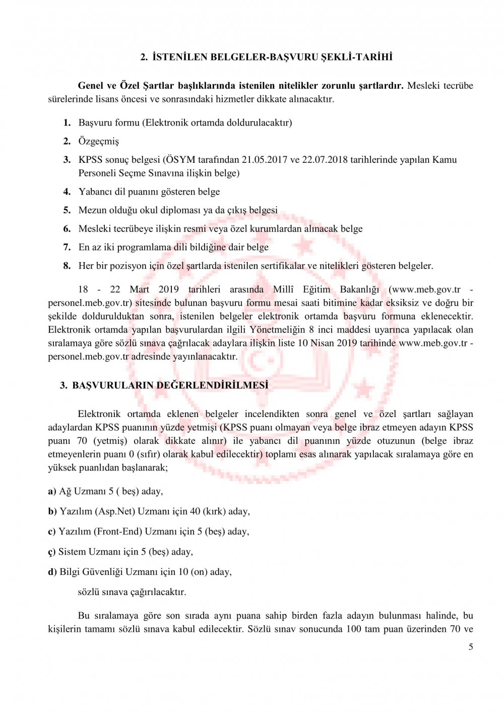 MEB, Sözleşmeli Bilişim Personeli Alacak