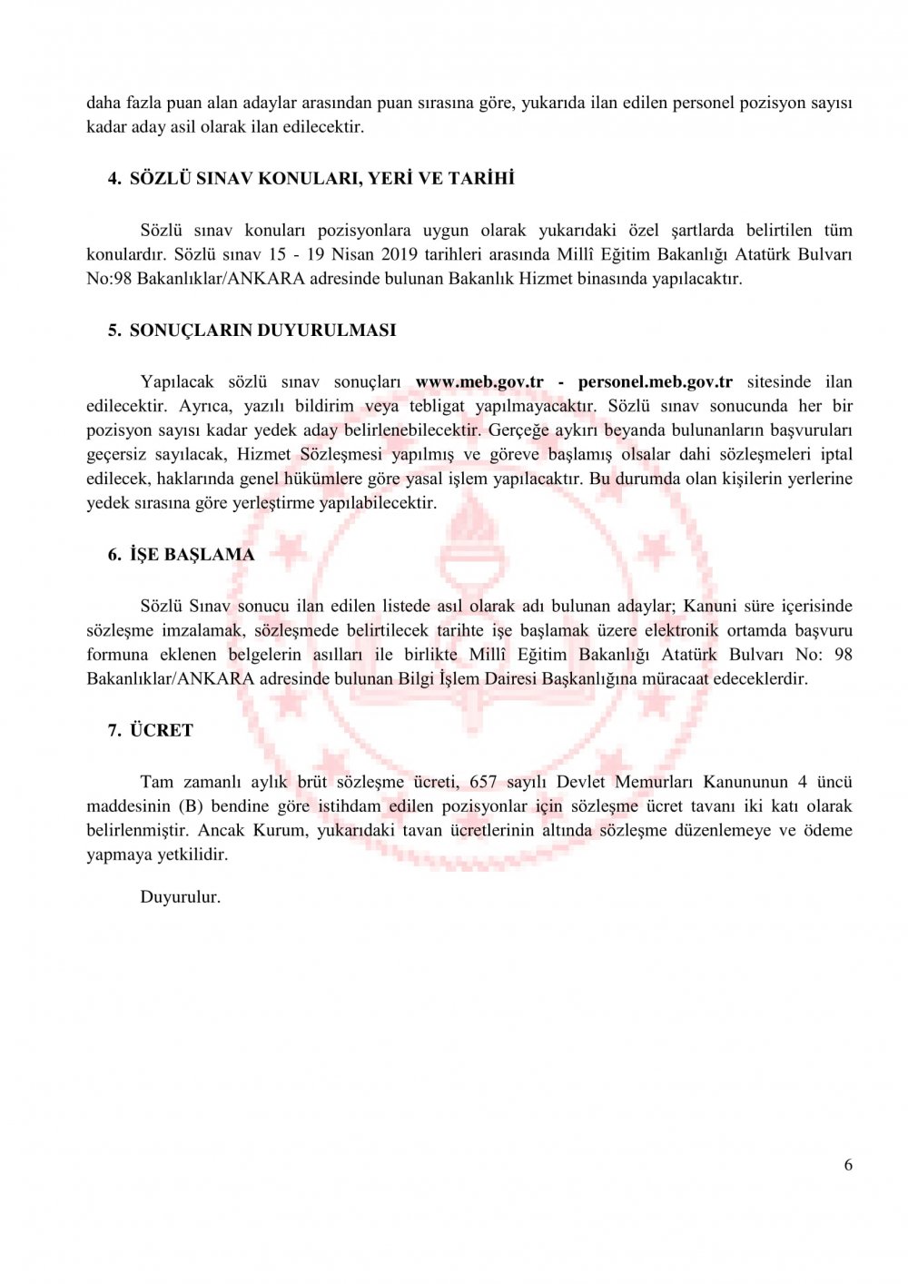 MEB, Sözleşmeli Bilişim Personeli Alacak