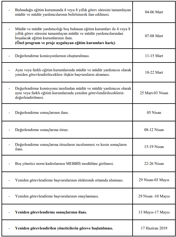 Yönetici Görevlendirme Başvuru İşlemleri Başladı