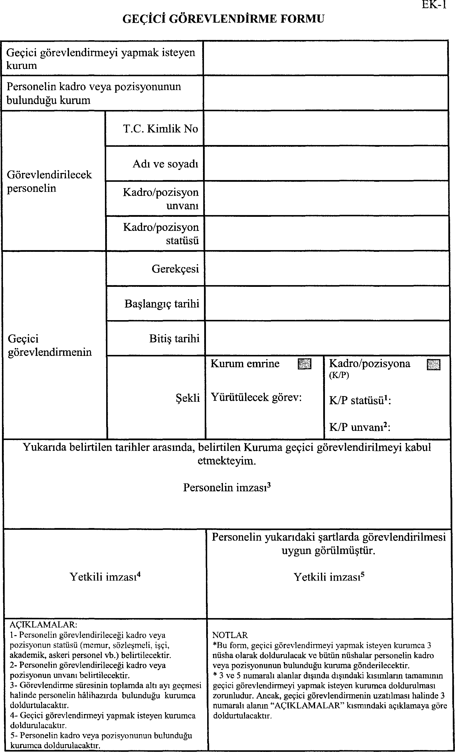 Kurumlar Arası Geçici Görevlendirme Yönetmeliği Yayınlandı