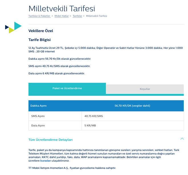 Türk Telekom'dan Milletvekillerine Kıyak Tarife