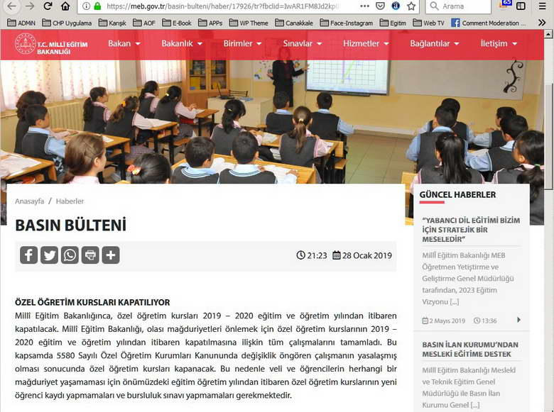 MEB Özel Öğretim Kurslarını Kapatmaktan Vaz mı Geçti?