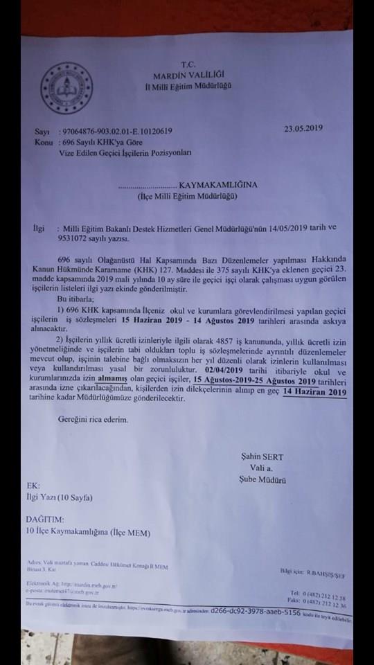 MEB'teki taşeron işçiler yazın çalışacak mı?