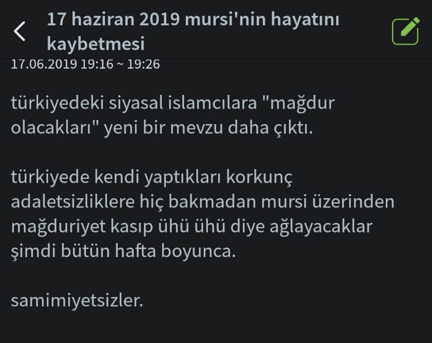 Ahlaksız Ekşi Sözlük'ten Mursi'nin Vefatıyla İlgili Skandal Sözler