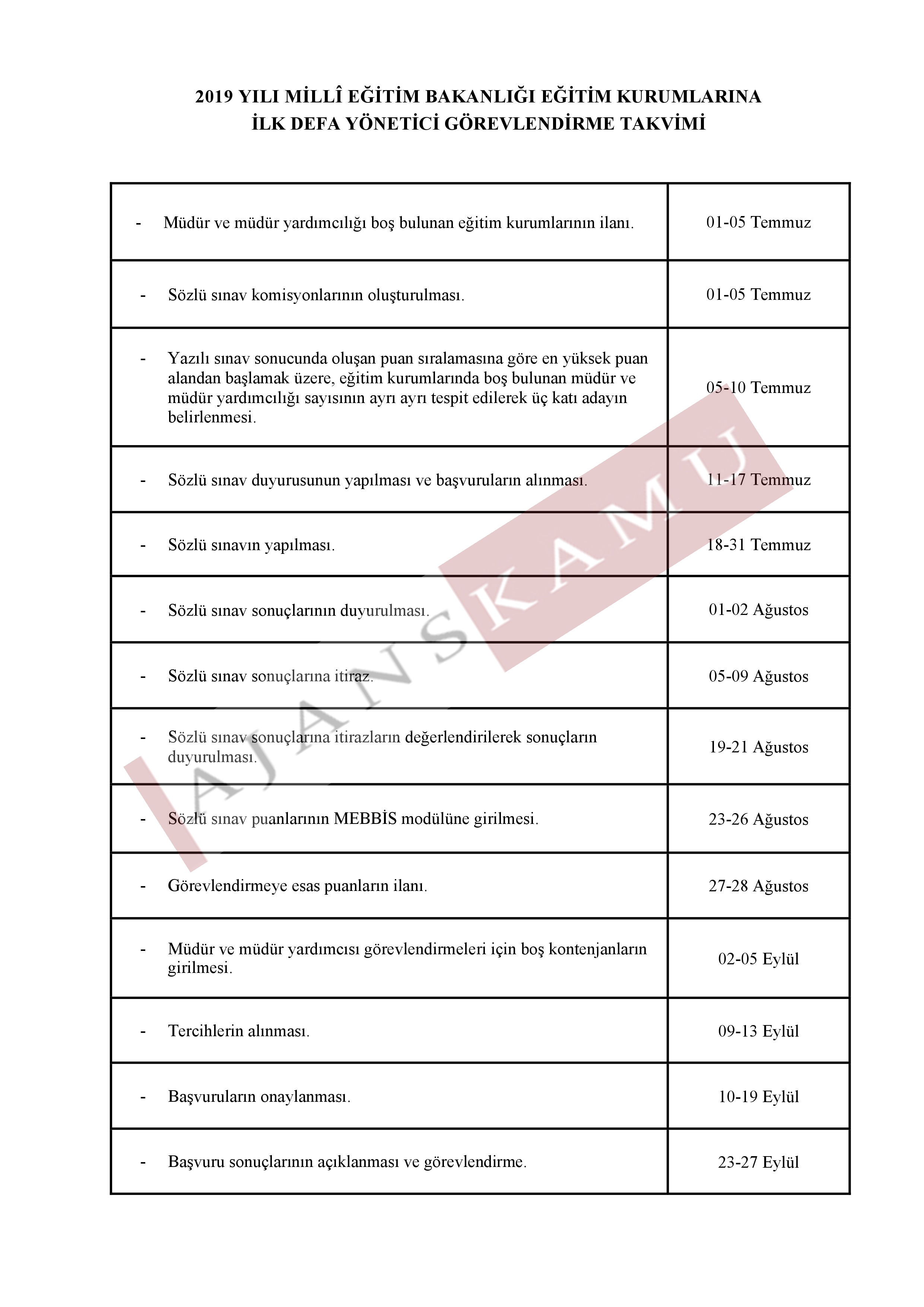 Yöneticiliğe İlk Defa (Sınav İle) Atama Süreci Başlıyor