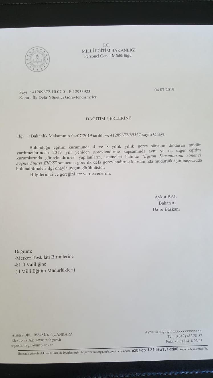 MEB'den Yöneticiliğe İlk Defa Atamayla İlgili Flaş Karar...