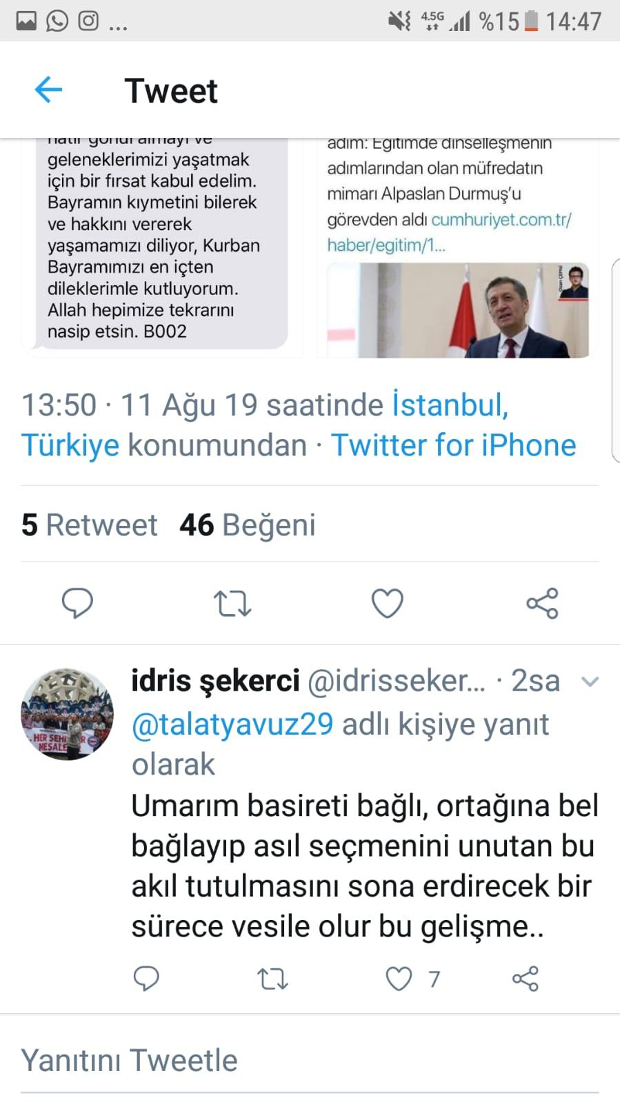 Ali Yalçın Şube Başkanlarını Uyarmalıdır