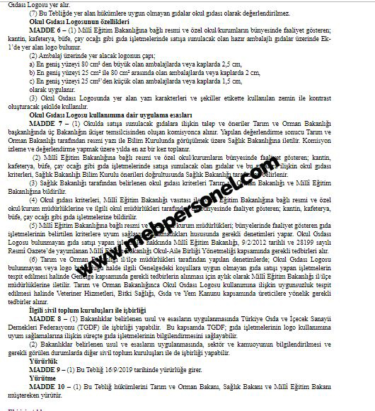 Okul Kantinlerinde Logolu Satış Dönemi Başlıyor