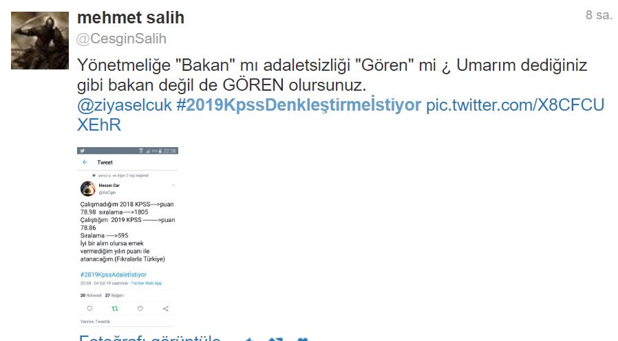 2019 KPSS'li Adaylar, Öğretmen Atamalarında Adalet İstiyor