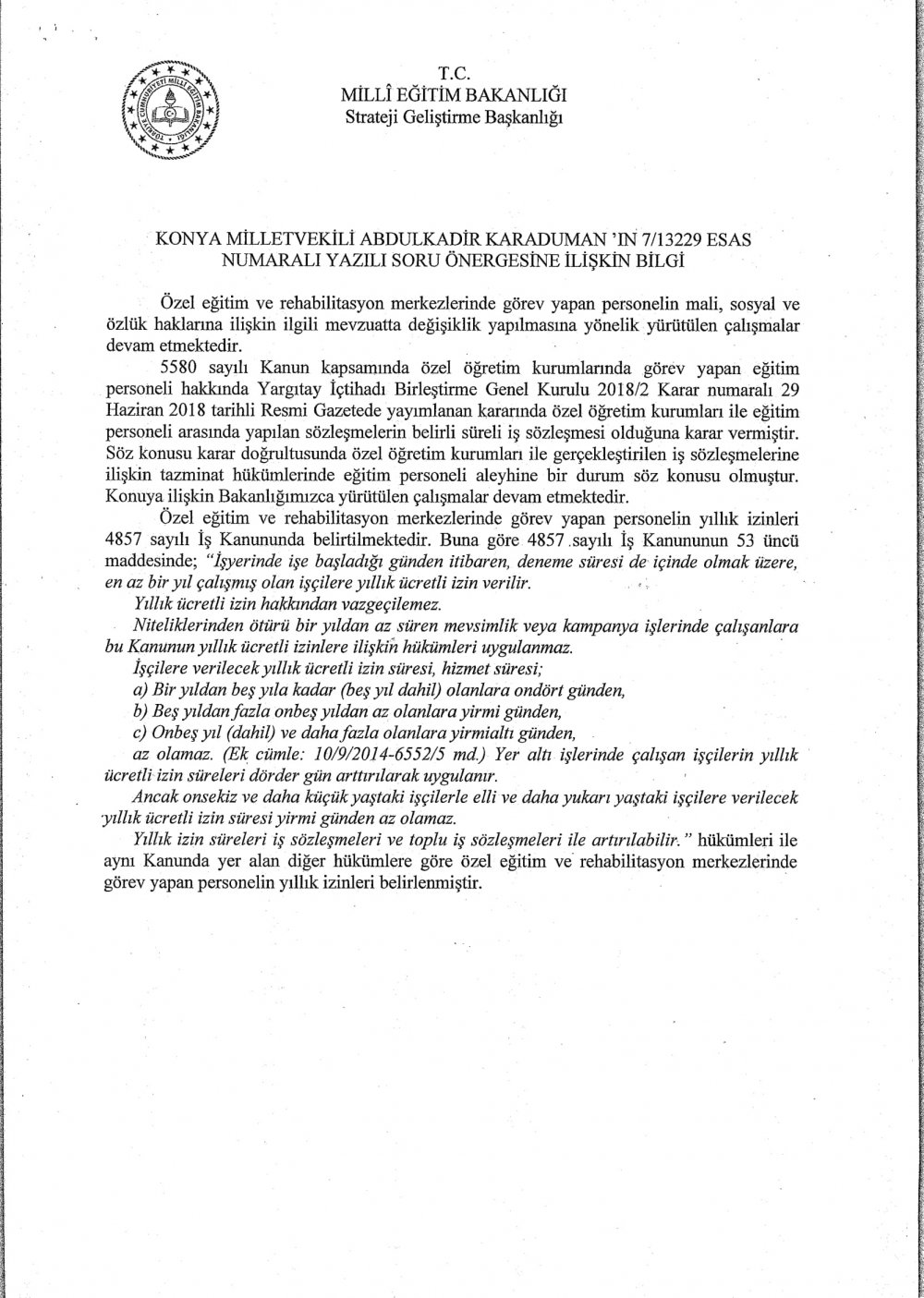 MEB, öğretmenlerin tazminat sorunu hakkında çalışma başlattı
