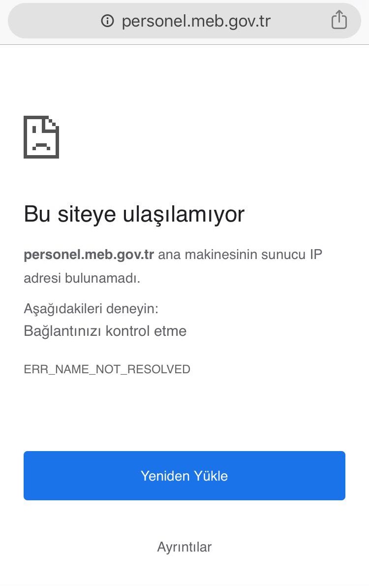 MEB, Bazı Öğretmenlerin Siteye Girişini Mi Engelliyor?