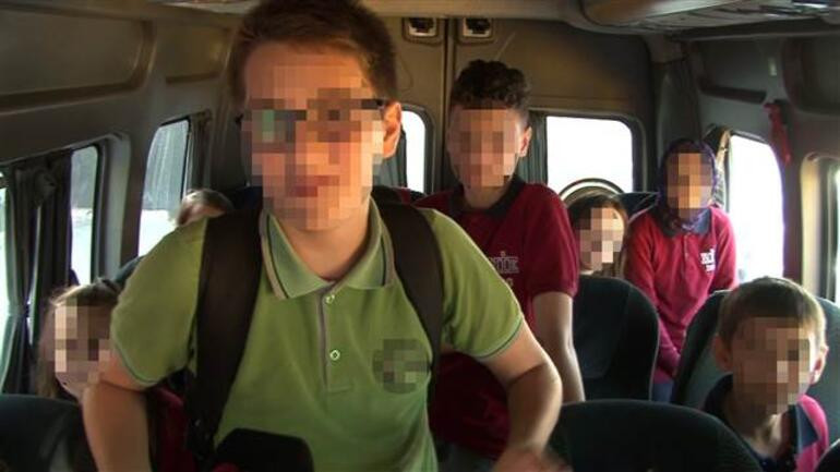 Öğrenci servisinde şoke eden görüntü!