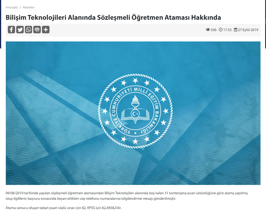 Mebpersonel Haber Yapmıştı, MEB Bugün O Atamayı Gerçekleştirdi.