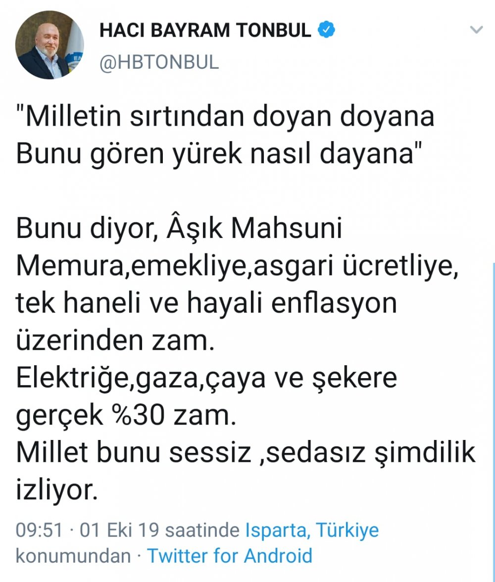 MEMUR SEN'DEN HÜKÜMETE ZAM TEPKİSİ