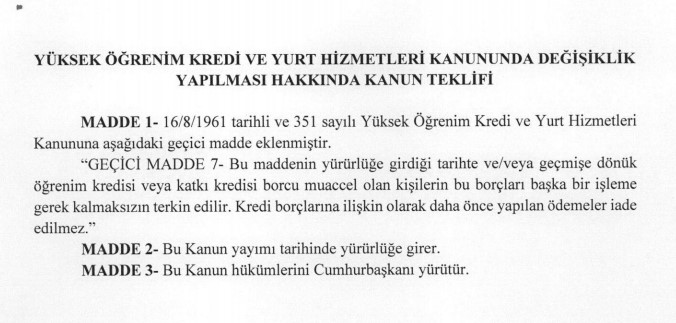 KYK Kredi borçları silinecek mi? 5 milyon öğrenci Meclis’in vereceği kararı bekliyor!