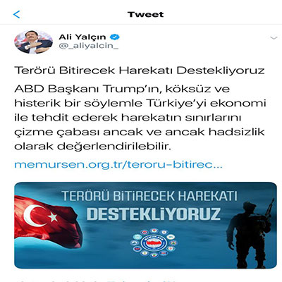 Sendikaların Barış Pınarı Hareketindeki Duruşu