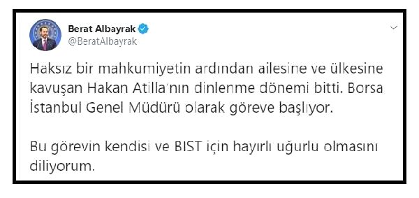 Hakan Atilla'nın yeni görevi belli oldu