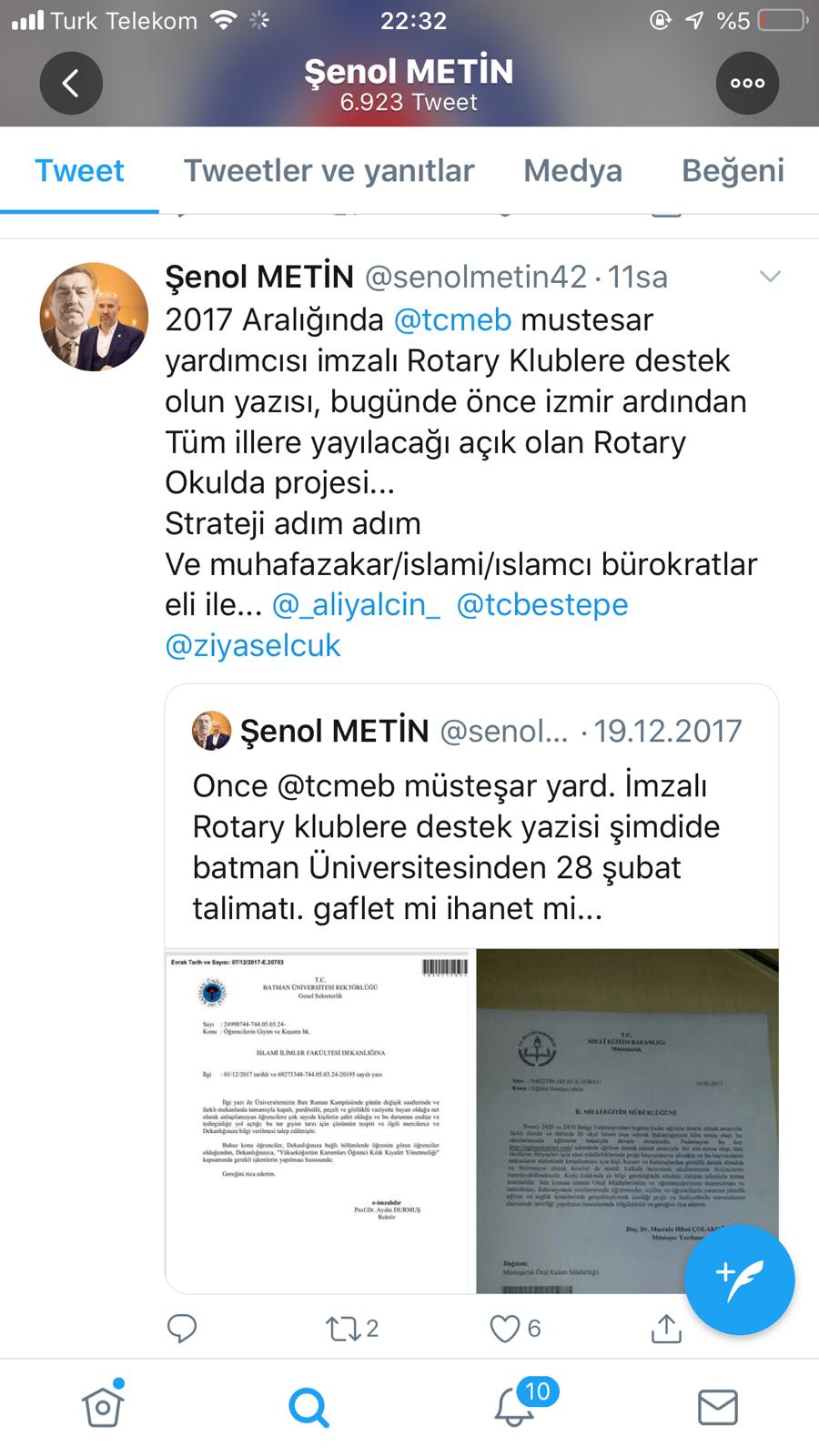 İzmir Milli Eğitim Müdürünün Rotary Skandalına EBS'li Şube Başkanları Neden Sahip Çıkıyor?