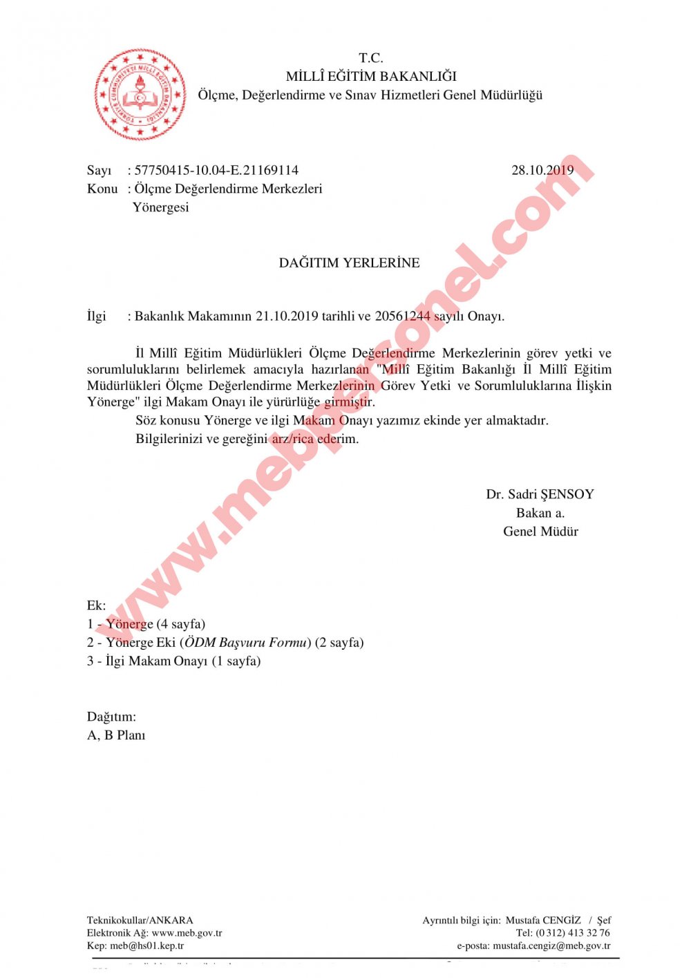 MEB'den Yeni Resmi Yazı , 81 İl Müdürlüğüne Gönderdi