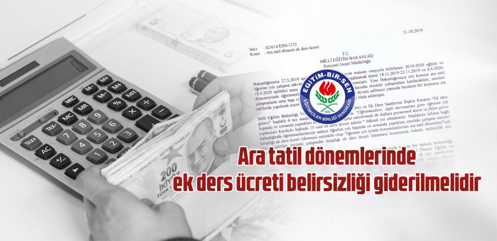 ARA TATİLLERDE ÖĞRETMENLERE EK DERS ÜCRETİ ÖDENECEK Mİ?