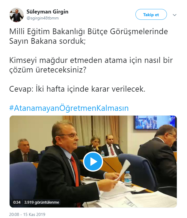 Bakan Selçuk'tan "2018-2019 KPSS" Karma Atama Cevabı