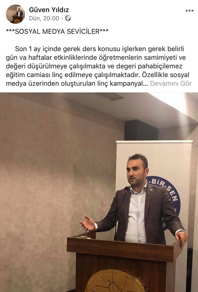 Eğitim-Bir-Senli Sendikacı 10 Kasım'daki Secde Görüntülerine Sahip Çıktı