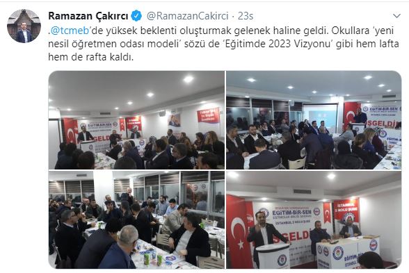 MEB'de Yüksek Beklenti Oluşturmak Gelenek Haline Geldi