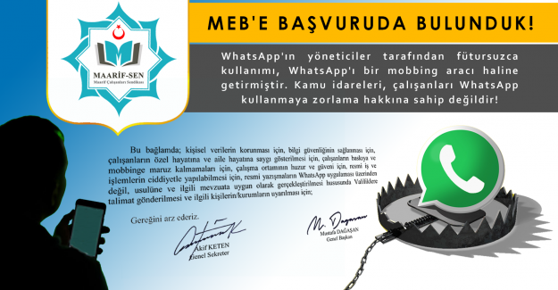 WHATSAPP YENİ BİR MOBBİNG ARACIDIR!