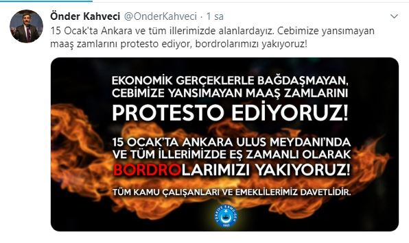 Memurlar bordroları yakacak!