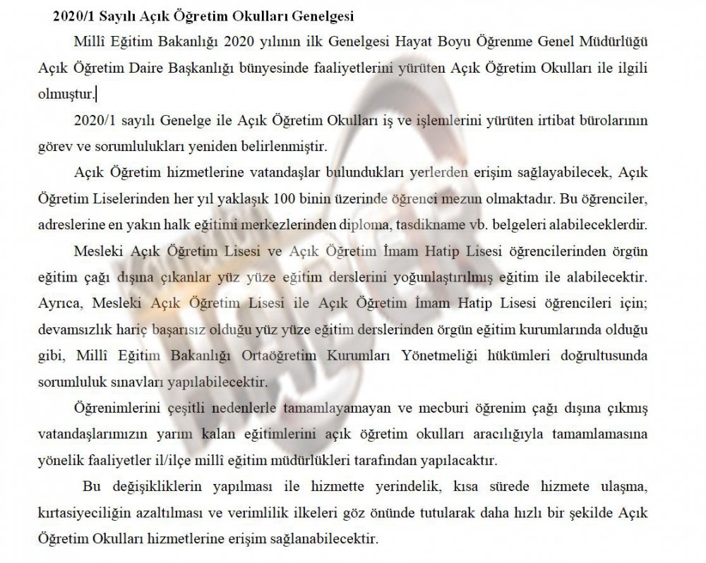 Açık Lise’yi Bitirmek Kolaylaşıyor