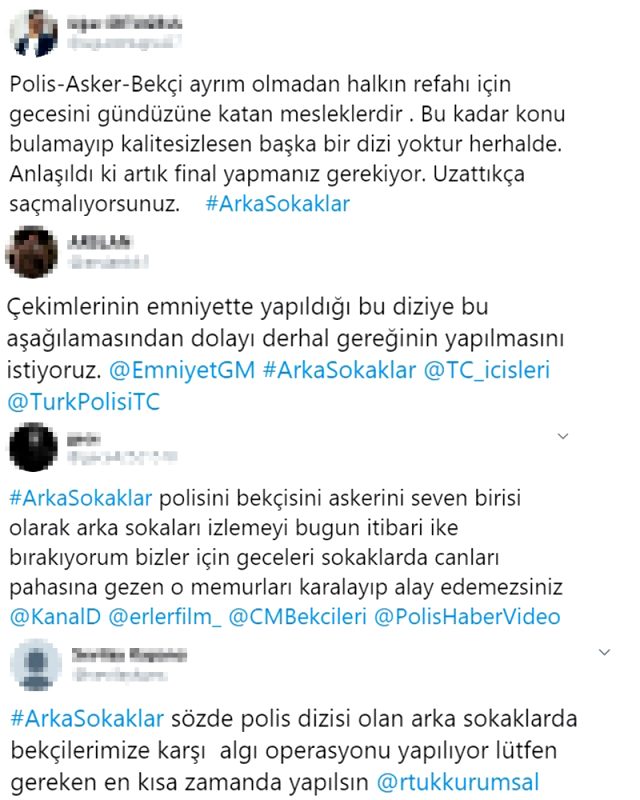 Dizideki bekçi ve polis arasındaki diyaloğa tepki yağdı