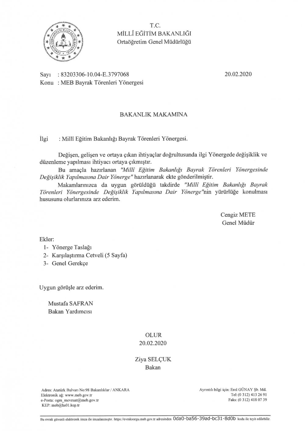 MEB'den Yeni Yönerge